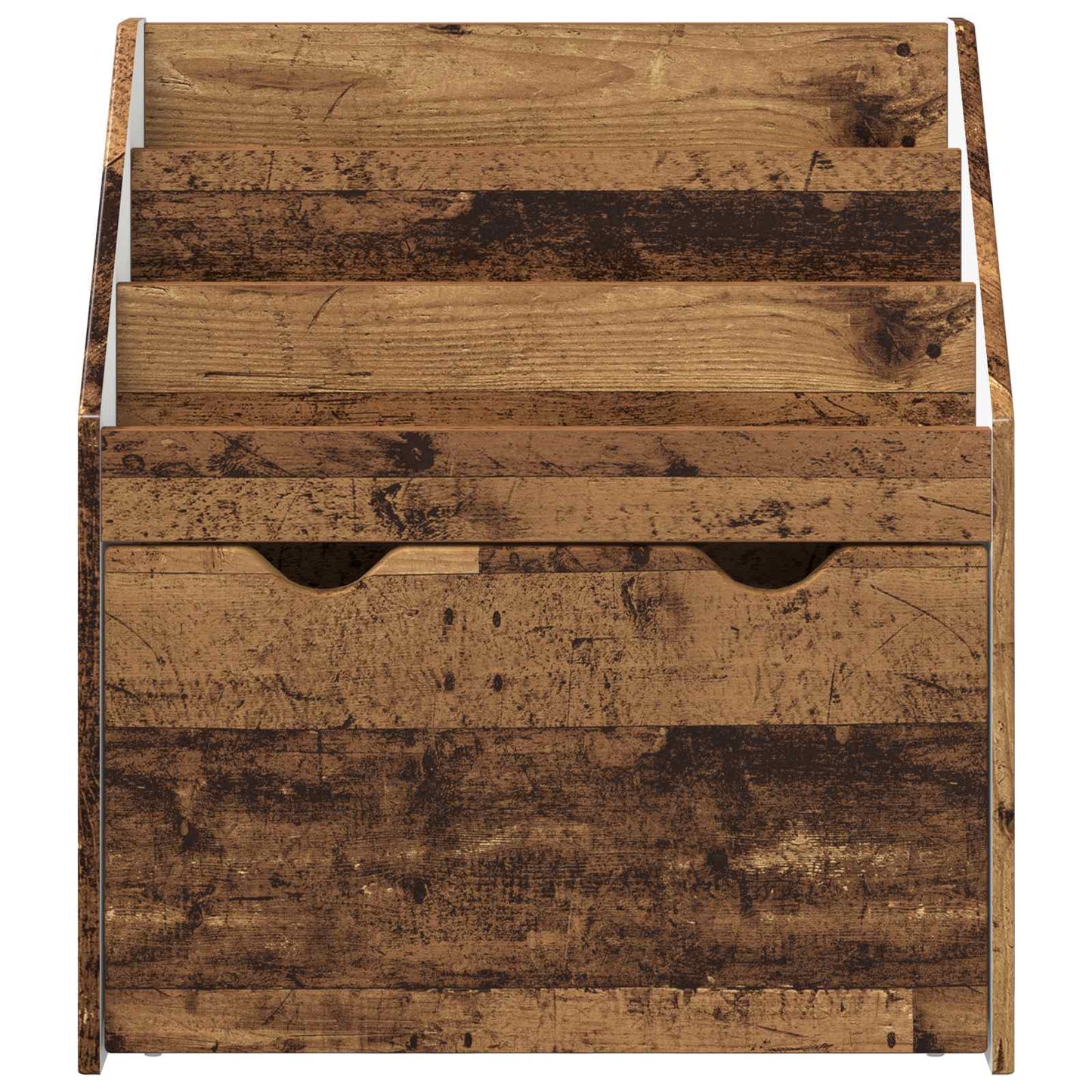Barneskrivebokhylle med skuff Gammelt tre 60 x 29,5 x 69 cm