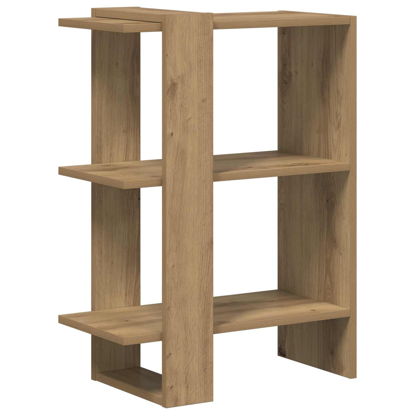 Bokhylle 2 nivåer 52 x 25 x 71,5 cm Konstruert tre Artisan Eik