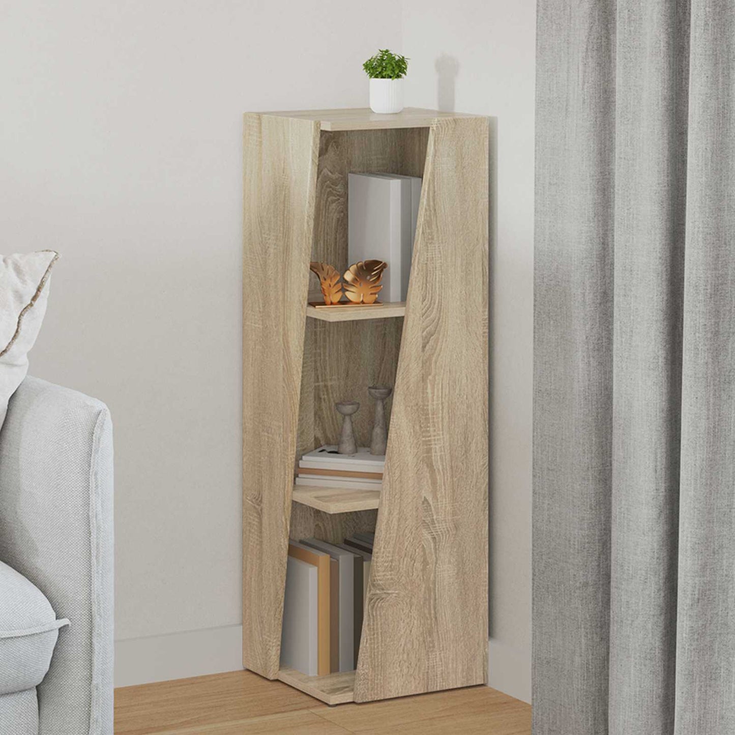 Sidehylle Sonoma eik 33 x 32 x 100,5 cm Konstruert tre