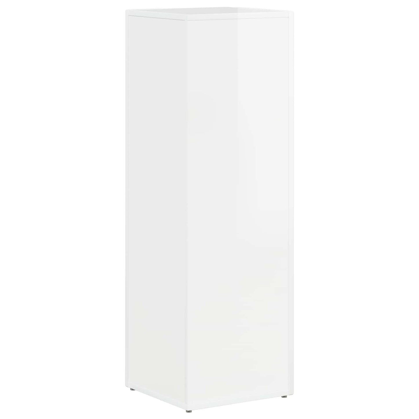 Sidehylle Høyglanset hvit 33 x 32 x 100,5 cm Konstruert tre