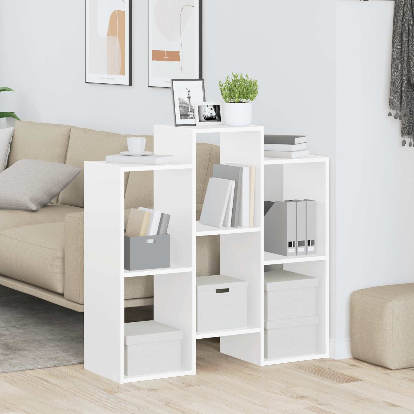 Serviesskap Hvit 90 x 30 x 90 cm
