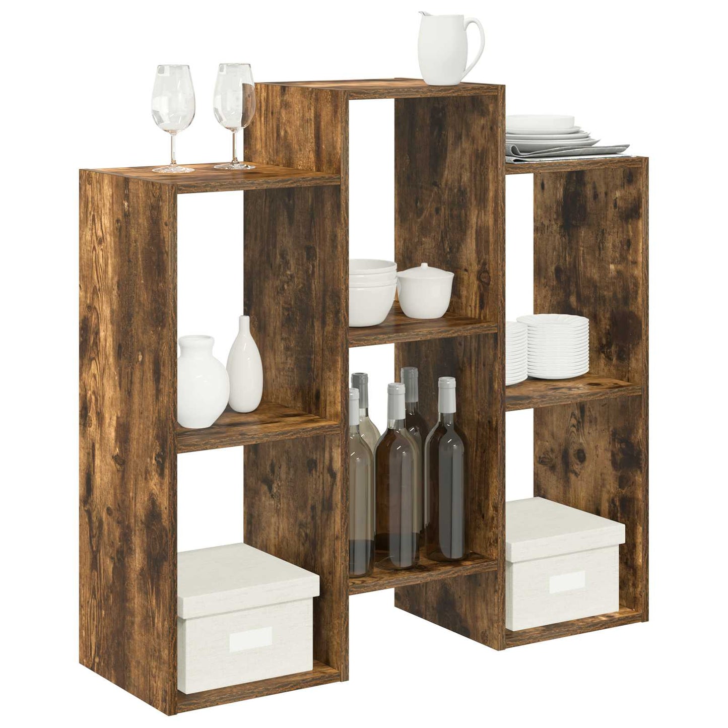 Serviesskap Røkt eik 90 x 30 x 90 cm