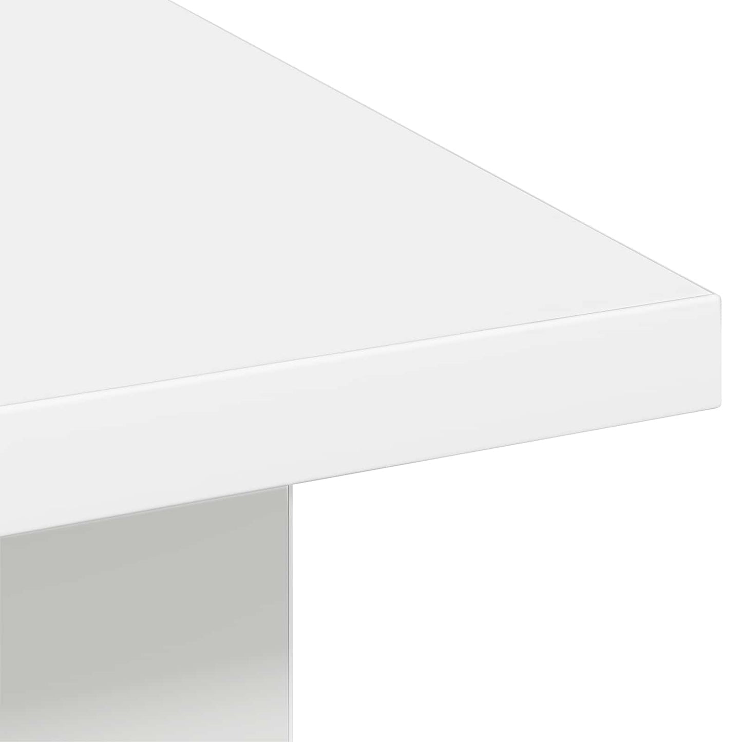 Kaffebord med skuff Hvit 77 x 55 x 42 cm Konstruert tre