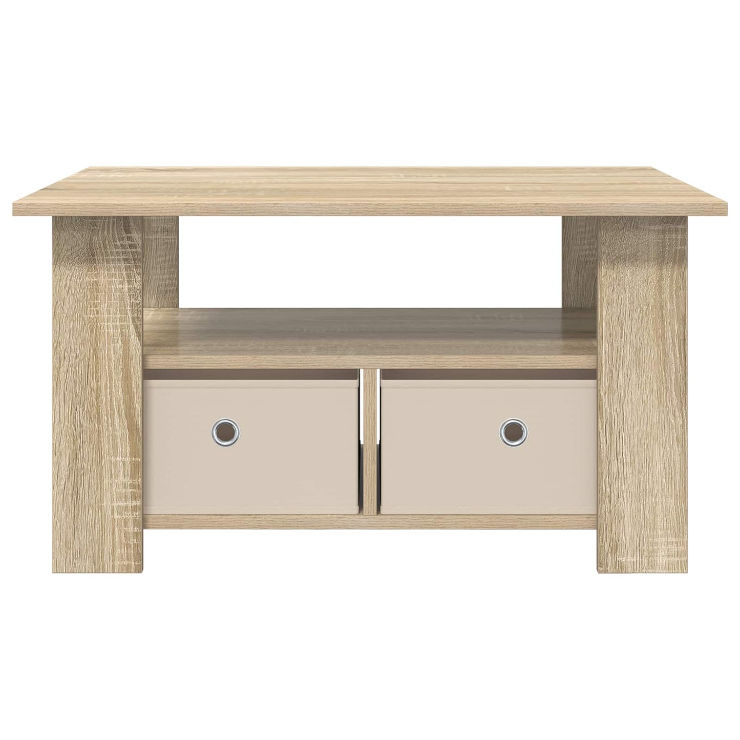 Kaffebord med skuff Sonoma eik 77 x 55 x 42 cm Konstruert tre
