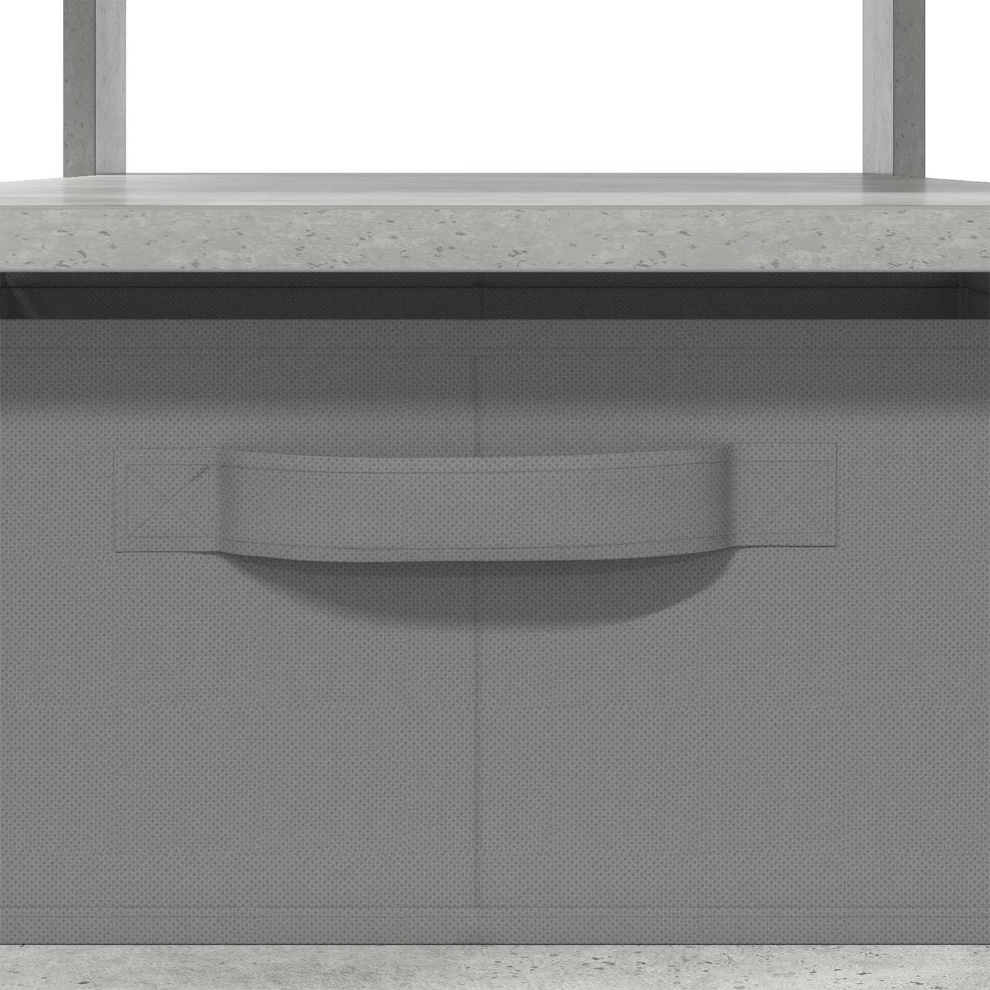 Kaffebord med skuff Betonggrå 77 x 55 x 42 cm Konstruert tre