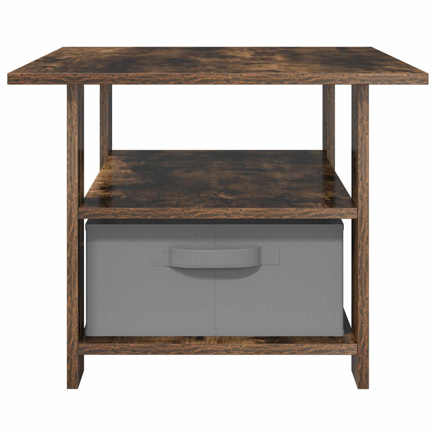 Kaffebord med skuff Røkt eik 77 x 55 x 42 cm Konstruert tre