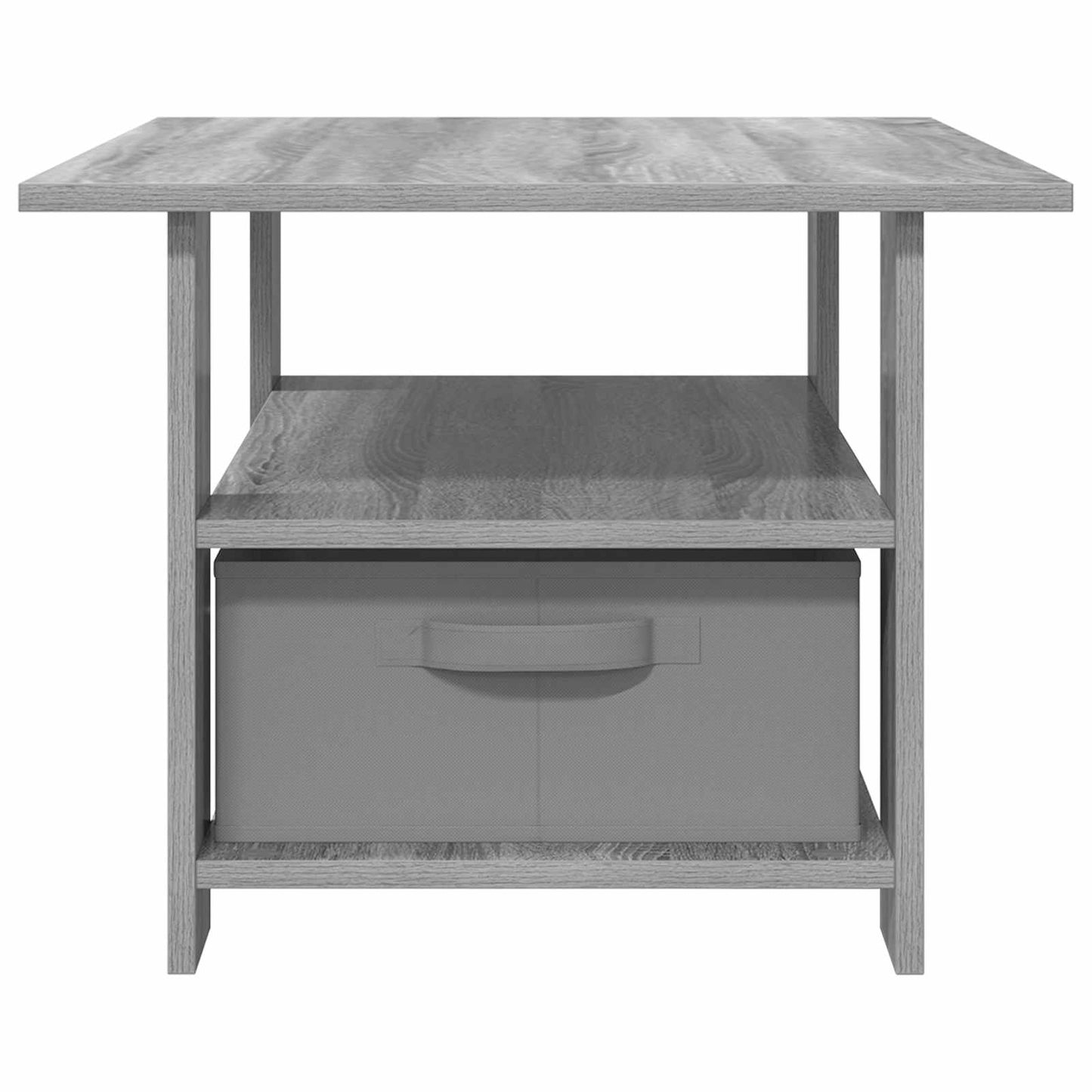 Kaffebord med skuff Grå Sonoma 77 x 55 x 42 cm Konstruert tre