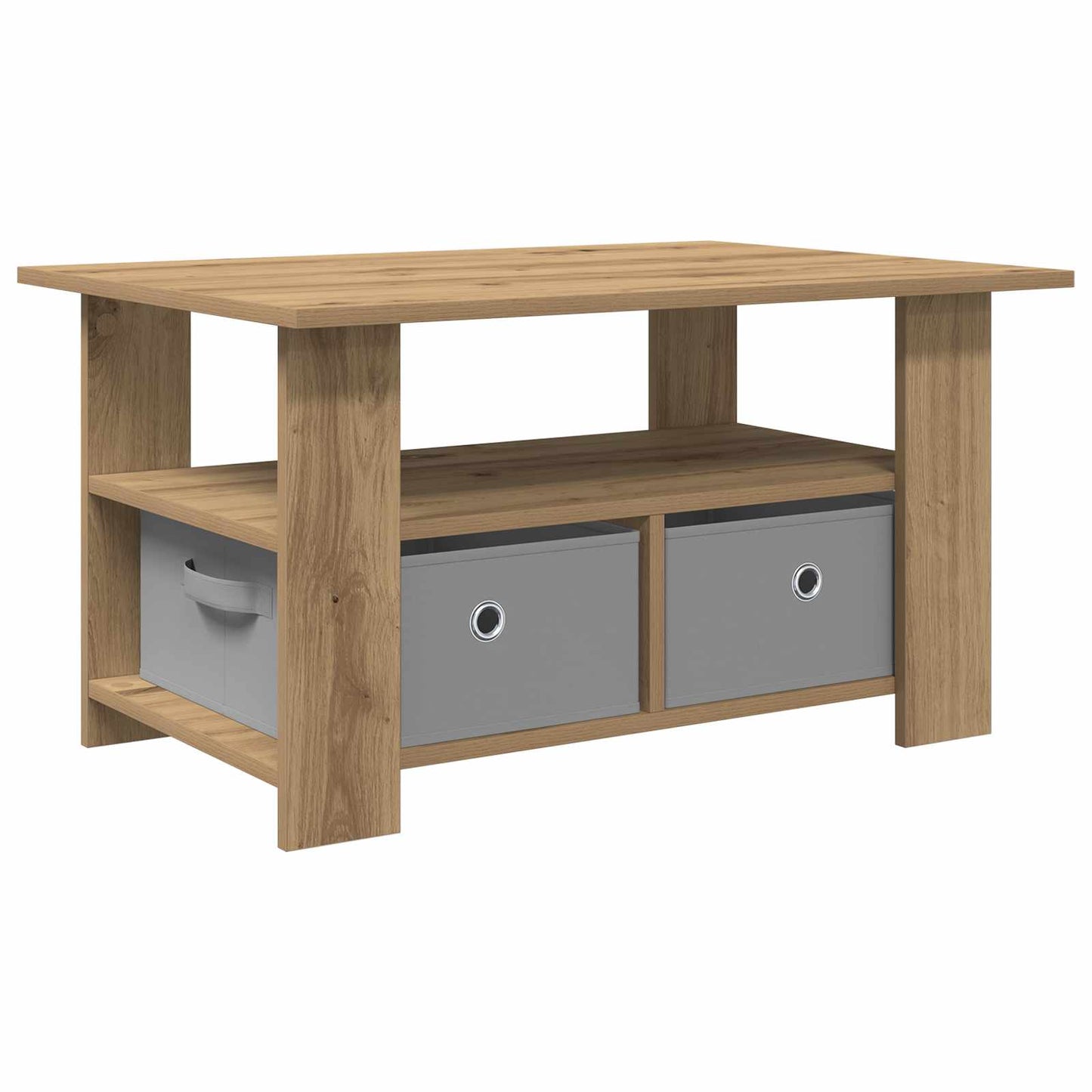 Kaffebord Artisan Eik 77 x 55 x 42 cm Konstruert tre