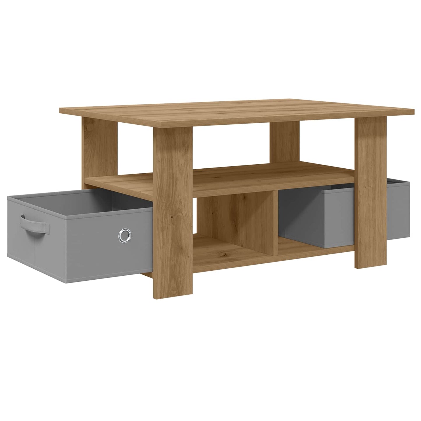 Kaffebord Artisan Eik 77 x 55 x 42 cm Konstruert tre