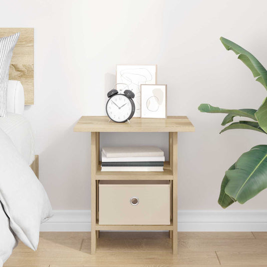 Nattbord med skuff Sonoma eik 41 x 40 x 45 cm Konstruert tre