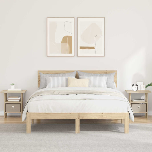 Nattbord 2 pcs Sonoma eik 41 x 40 x 45 cm Konstruert tre