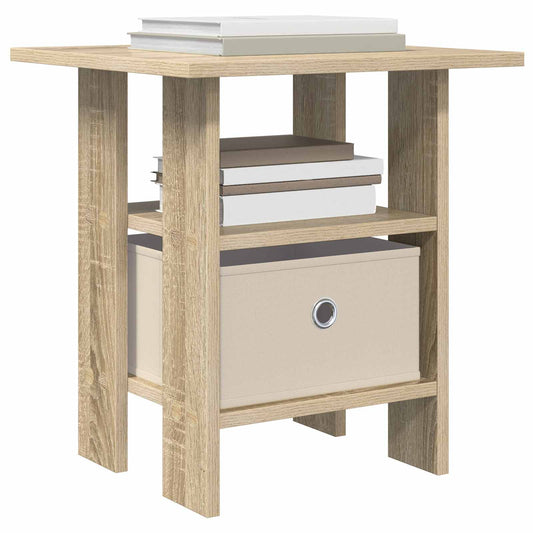 Nattbord 2 pcs Sonoma eik 41 x 40 x 45 cm Konstruert tre