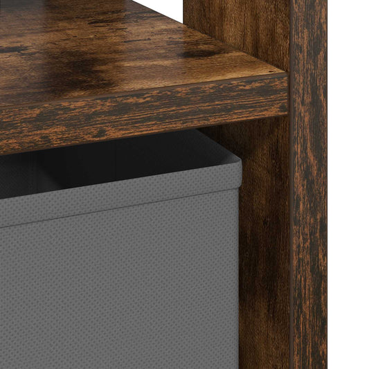 Nattbord med skuff Røkt eik 41 x 40 x 45 cm Konstruert tre