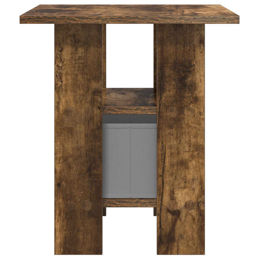 Nattbord 2 pcs Røkt eik 41 x 40 x 45 cm Konstruert tre