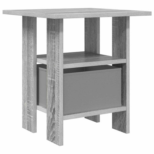 Nattbord 2 pcs Grå Sonoma 41 x 40 x 45 cm Konstruert tre