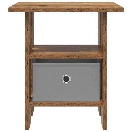 Nattbord med skuff Gammelt tre 41 x 40 x 45 cm Konstruert tre