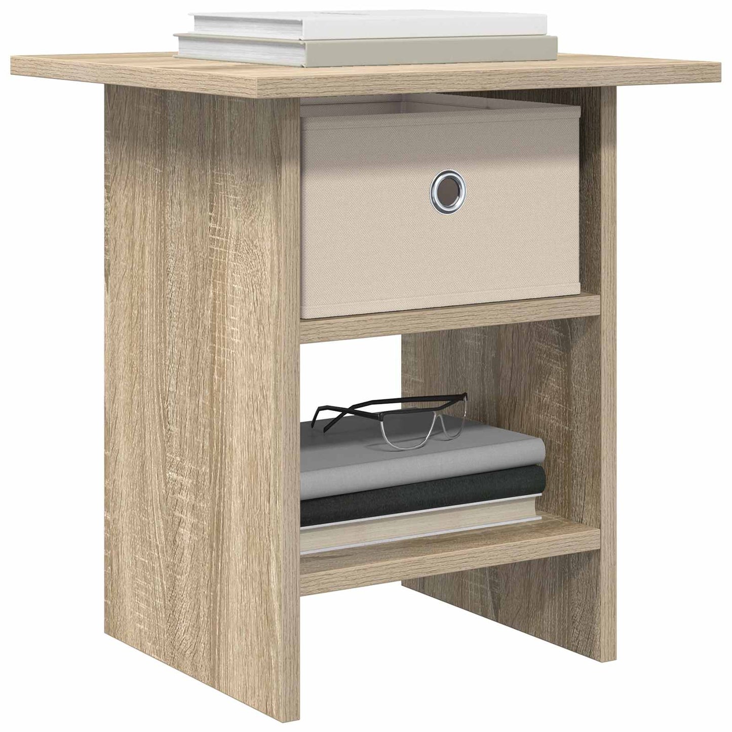 Nattbord 2 pcs Sonoma eik 41 x 40 x 45 cm Konstruert tre