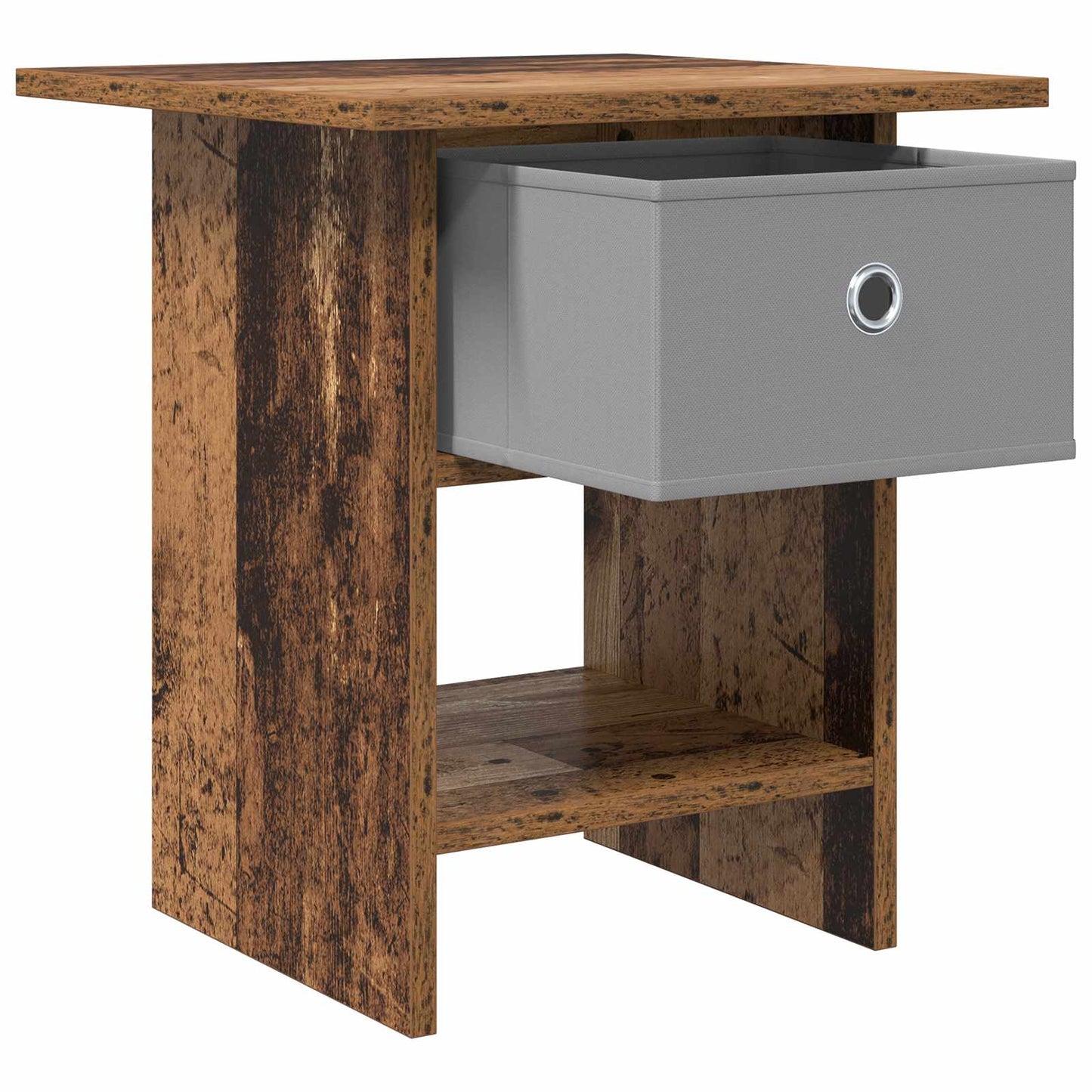 Nattbord med skuff Gammelt tre 41 x 40 x 45 cm Konstruert tre
