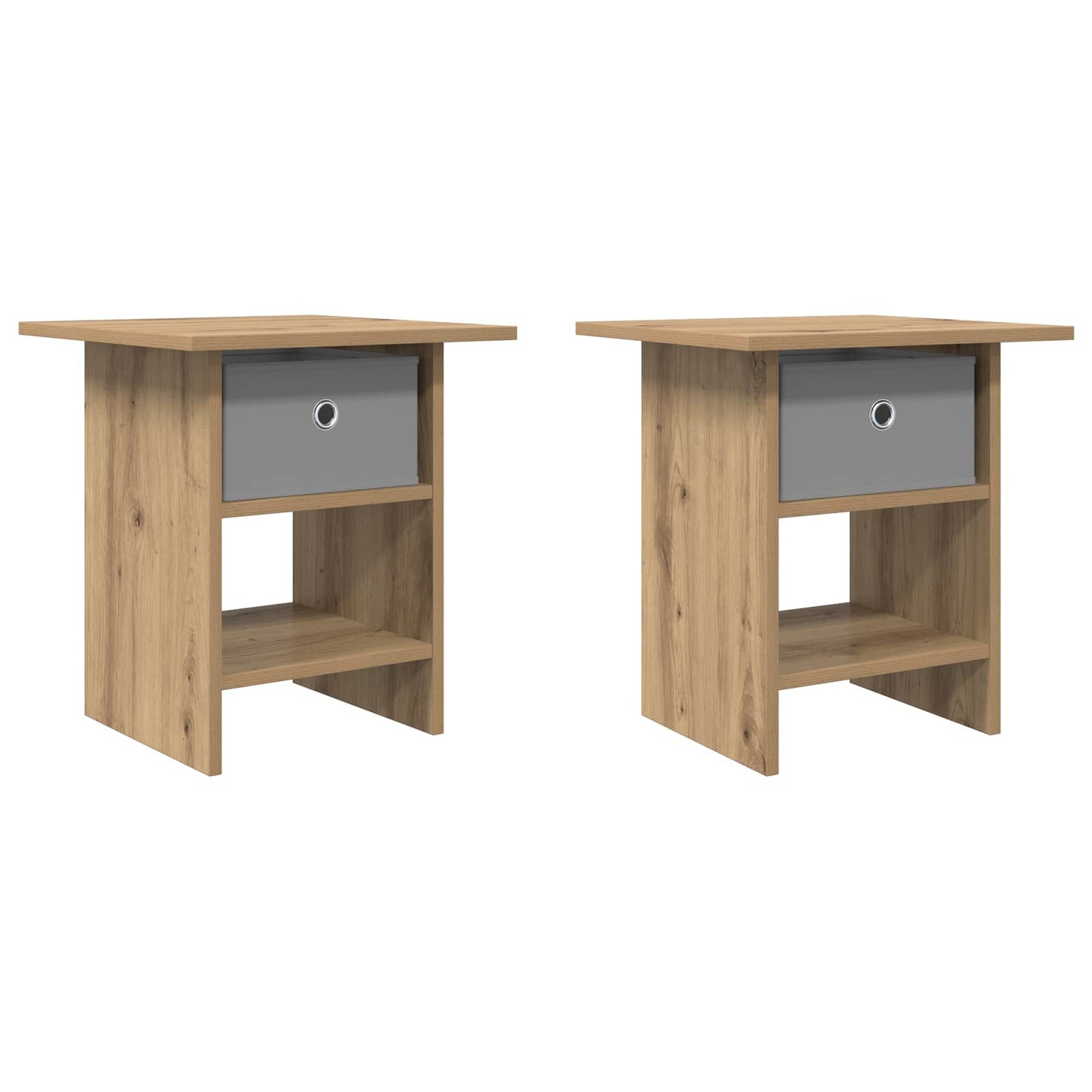 Nattbord 2 stk. Artisan Eik 41 x 40 x 45 cm Konstruert tre