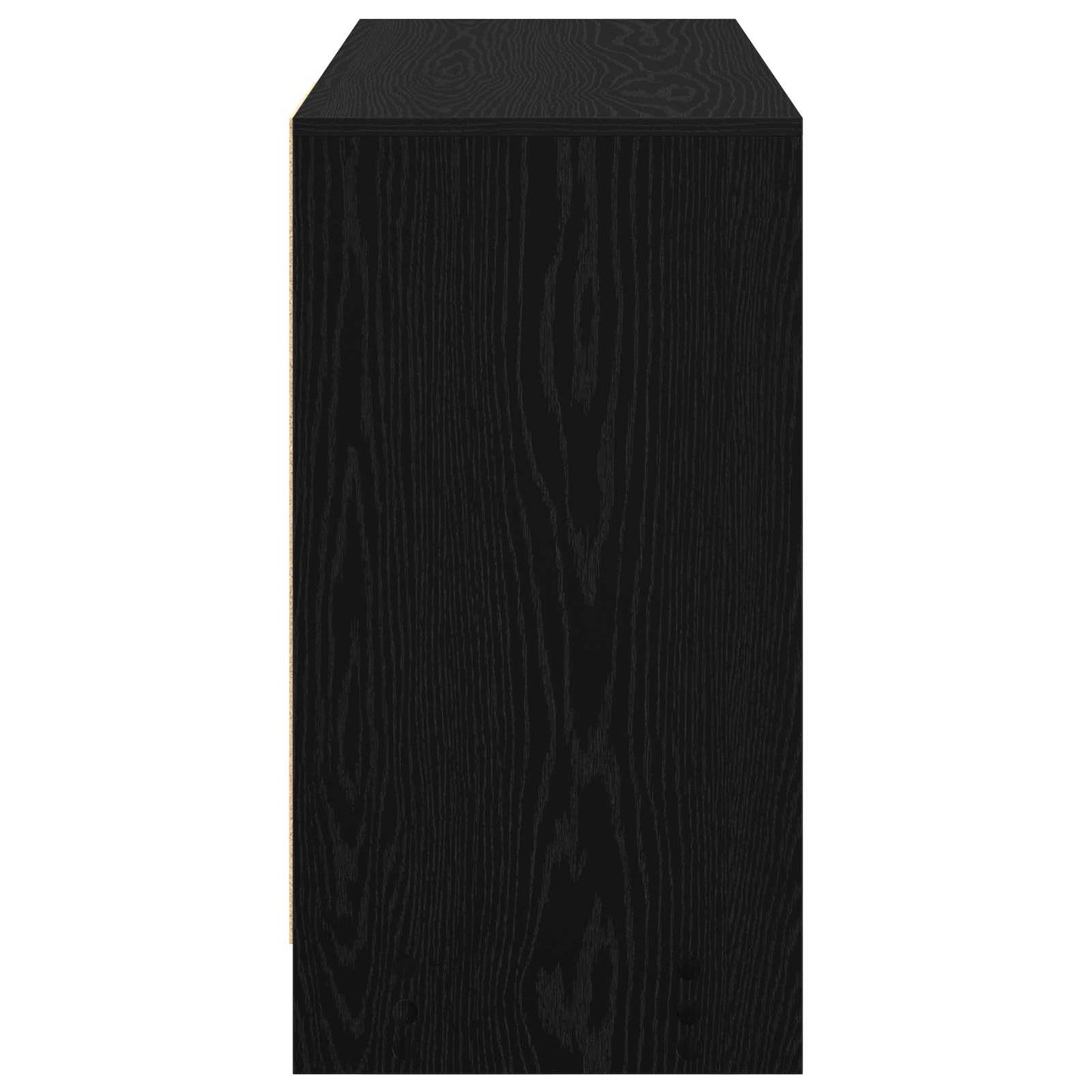 Skrivebord med skuff Svart Eik 100 x 40 x 75 cm Konstruert tre