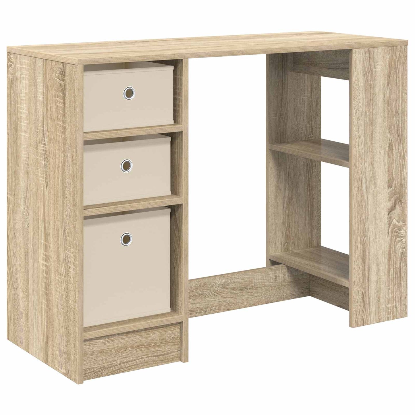 Skrivebord med skuff Sonoma eik 100 x 40 x 75 cm Konstruert tre
