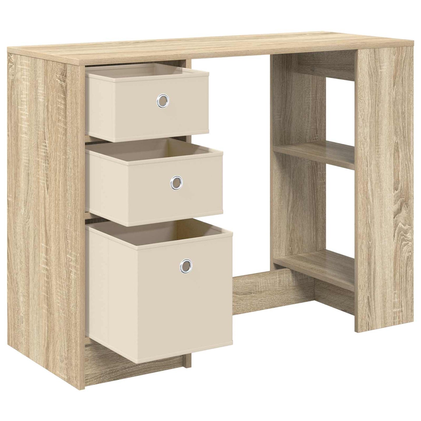Skrivebord med skuff Sonoma eik 100 x 40 x 75 cm Konstruert tre
