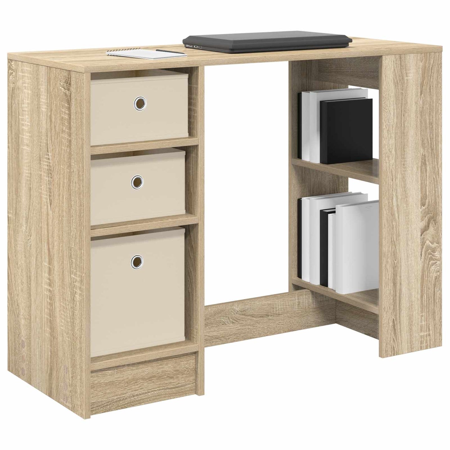 Skrivebord med skuff Sonoma eik 100 x 40 x 75 cm Konstruert tre