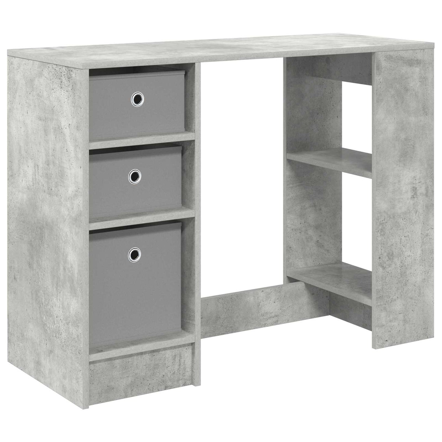 Skrivebord med skuff Betonggrå 100 x 40 x 75 cm Konstruert tre