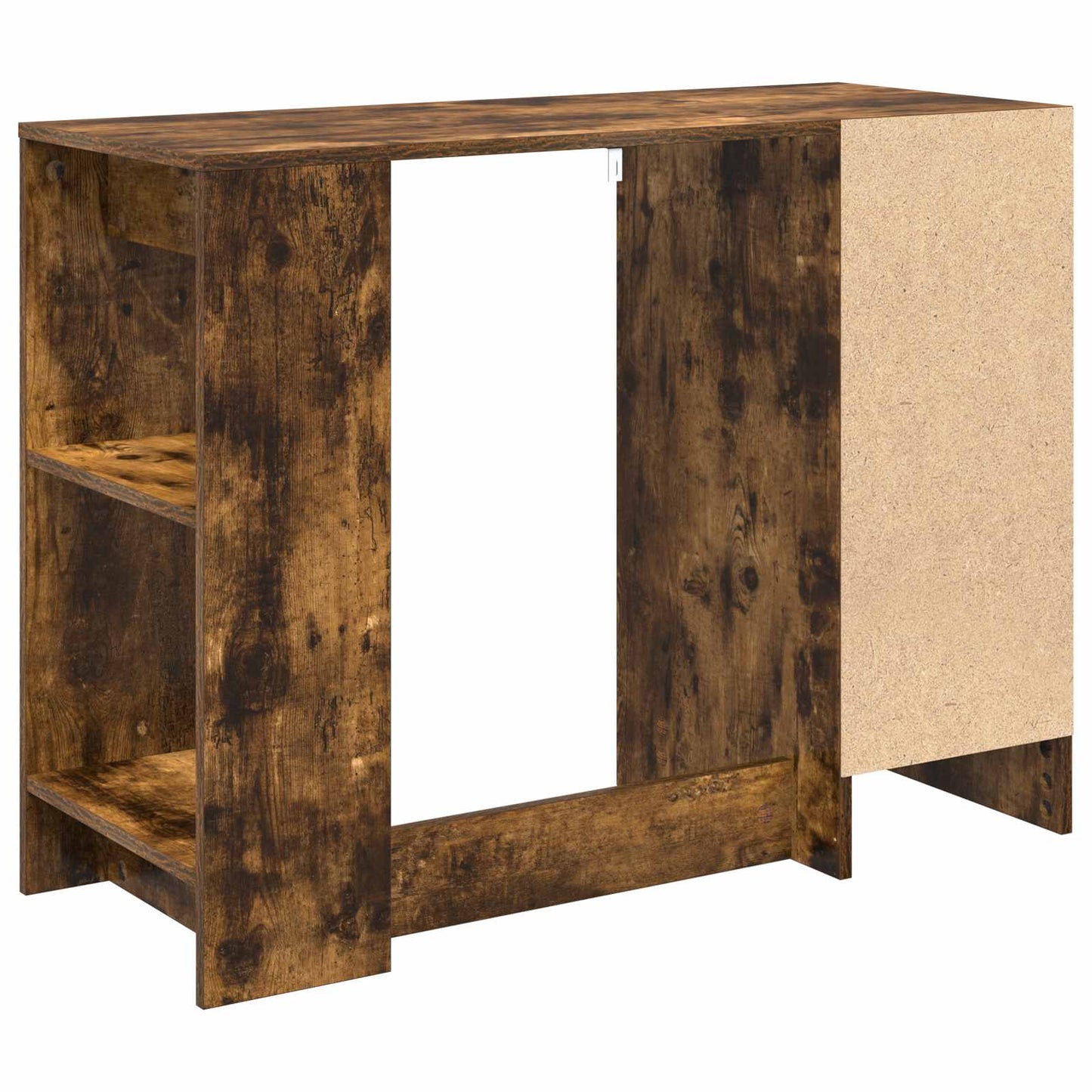 Skrivebord med skuff Røkt eik 100 x 40 x 75 cm Konstruert tre