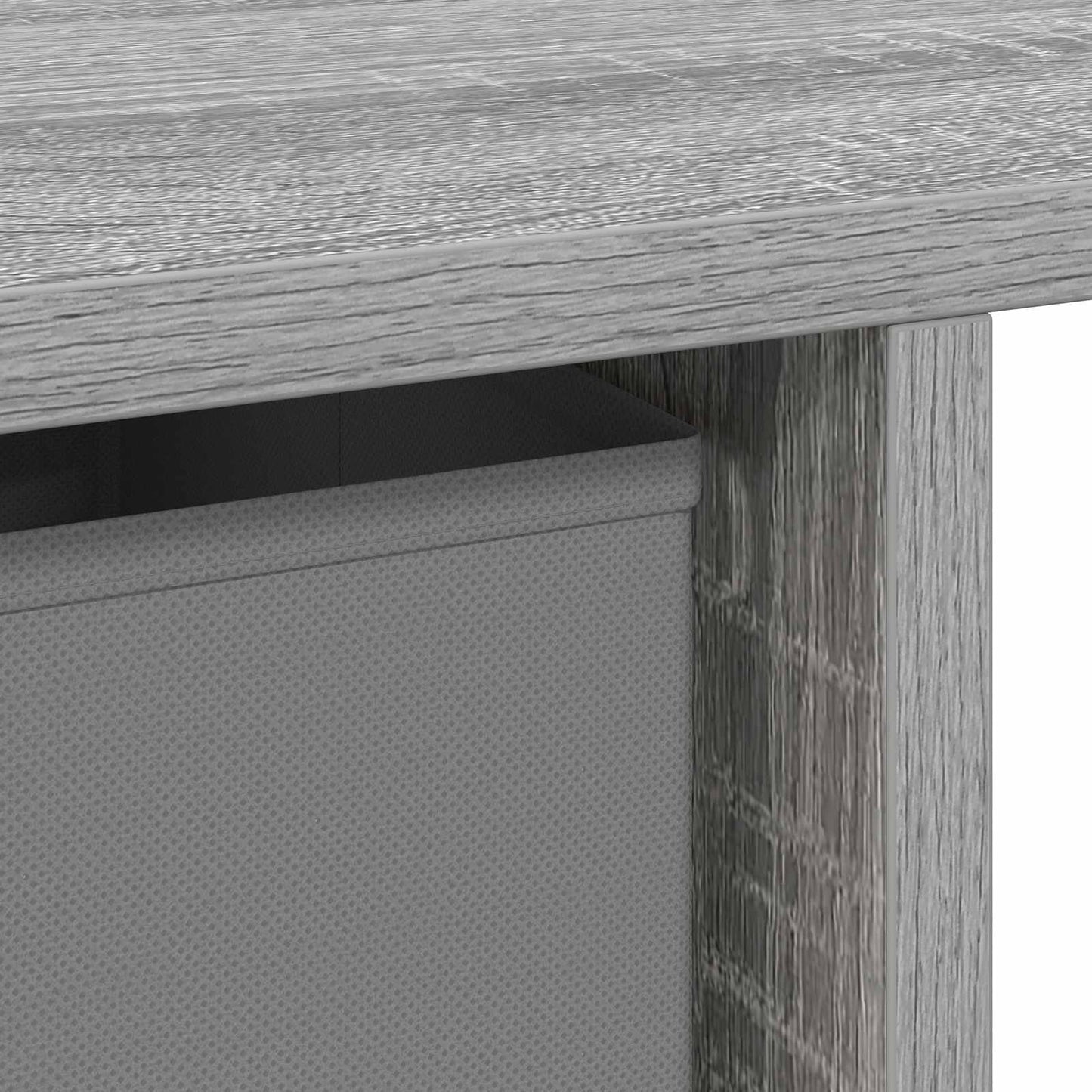 Skrivebord med skuff Grå Sonoma 100 x 40 x 75 cm Konstruert tre vidaXL