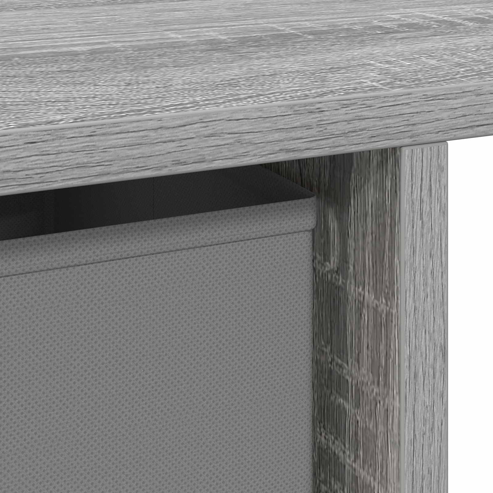 Skrivebord med skuff Grå Sonoma 100 x 40 x 75 cm Konstruert tre vidaXL