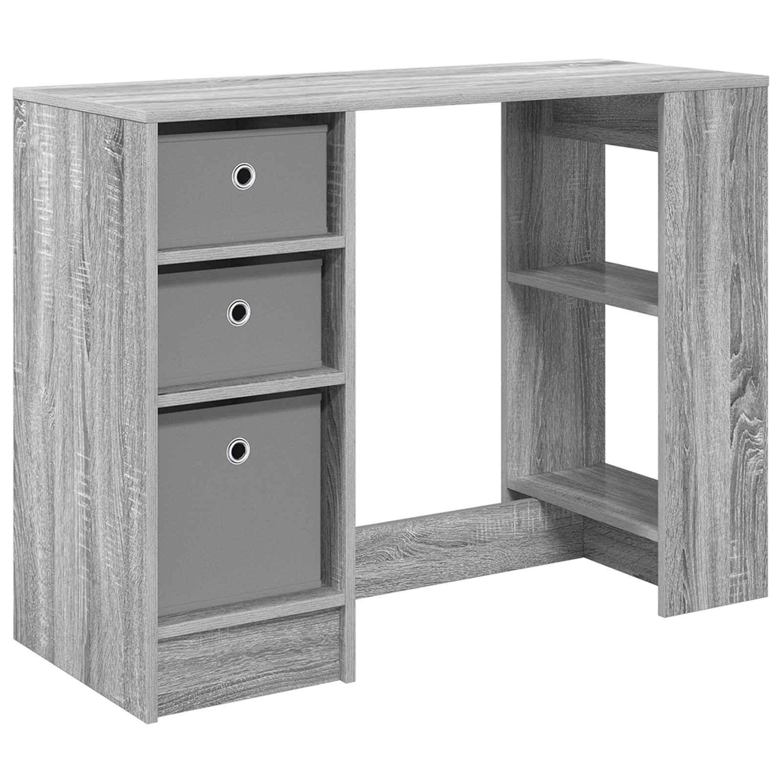 Skrivebord med skuff Grå Sonoma 100 x 40 x 75 cm Konstruert tre vidaXL