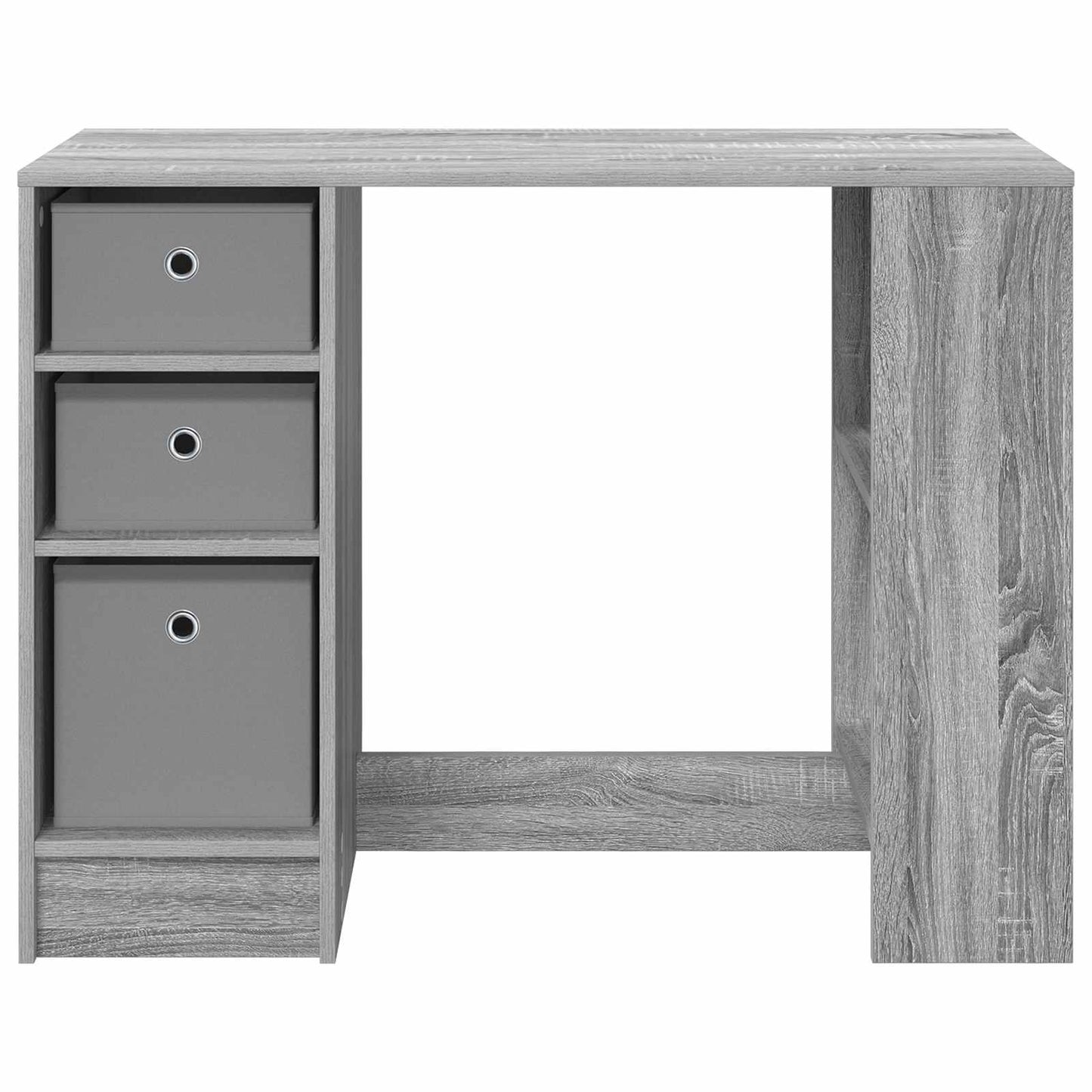 Skrivebord med skuff Grå Sonoma 100 x 40 x 75 cm Konstruert tre vidaXL
