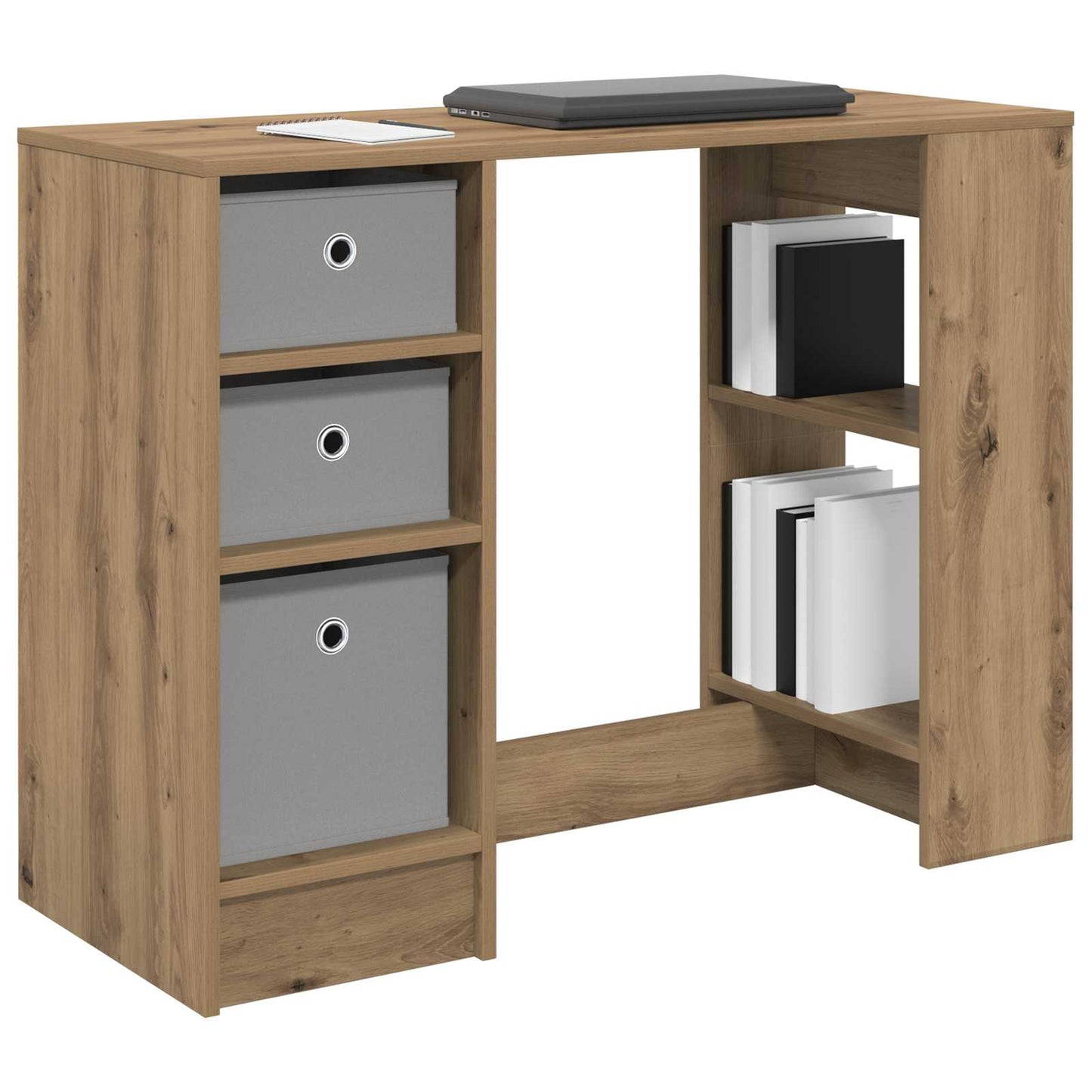 Skrivebord Artisan Eik 100 x 40 x 75 cm Konstruert tre