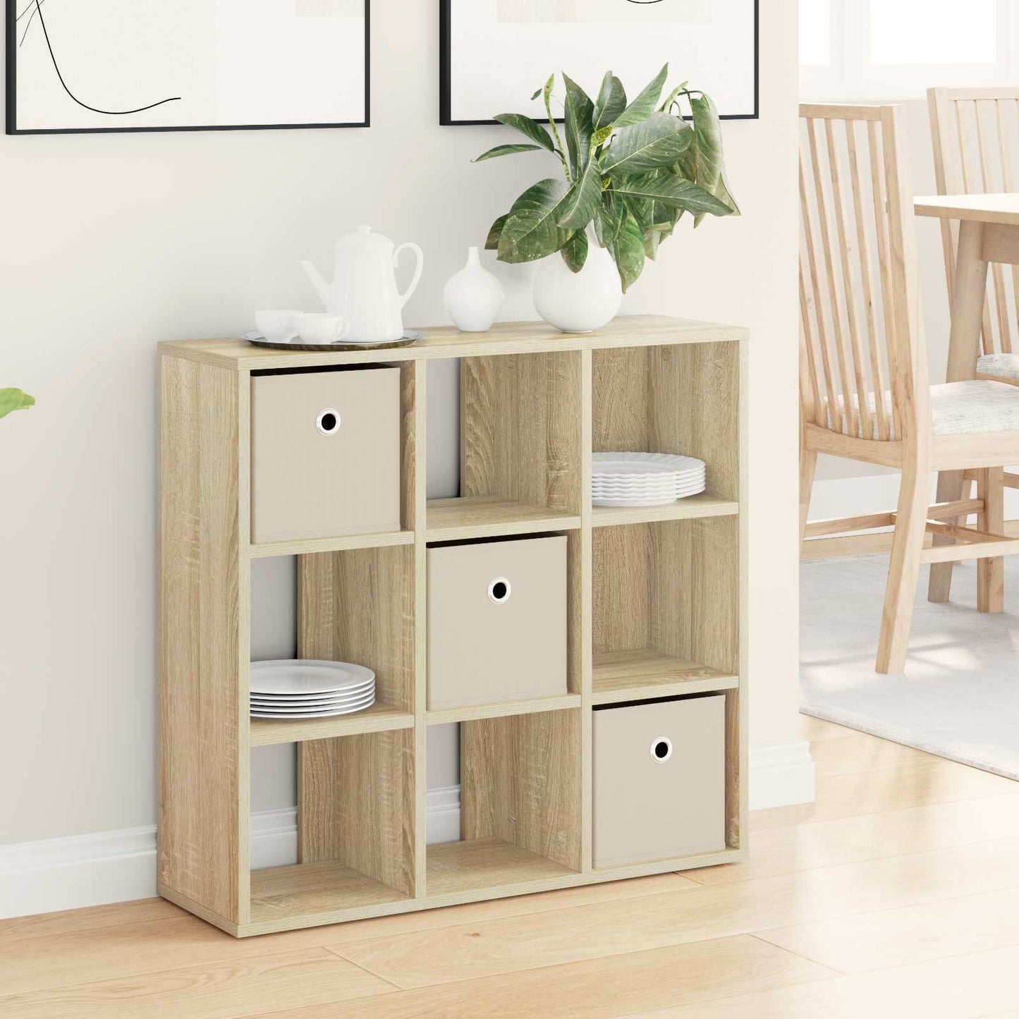 Serviesskap med skuff Sonoma eik 73,5 x 24 x 69,5 cm