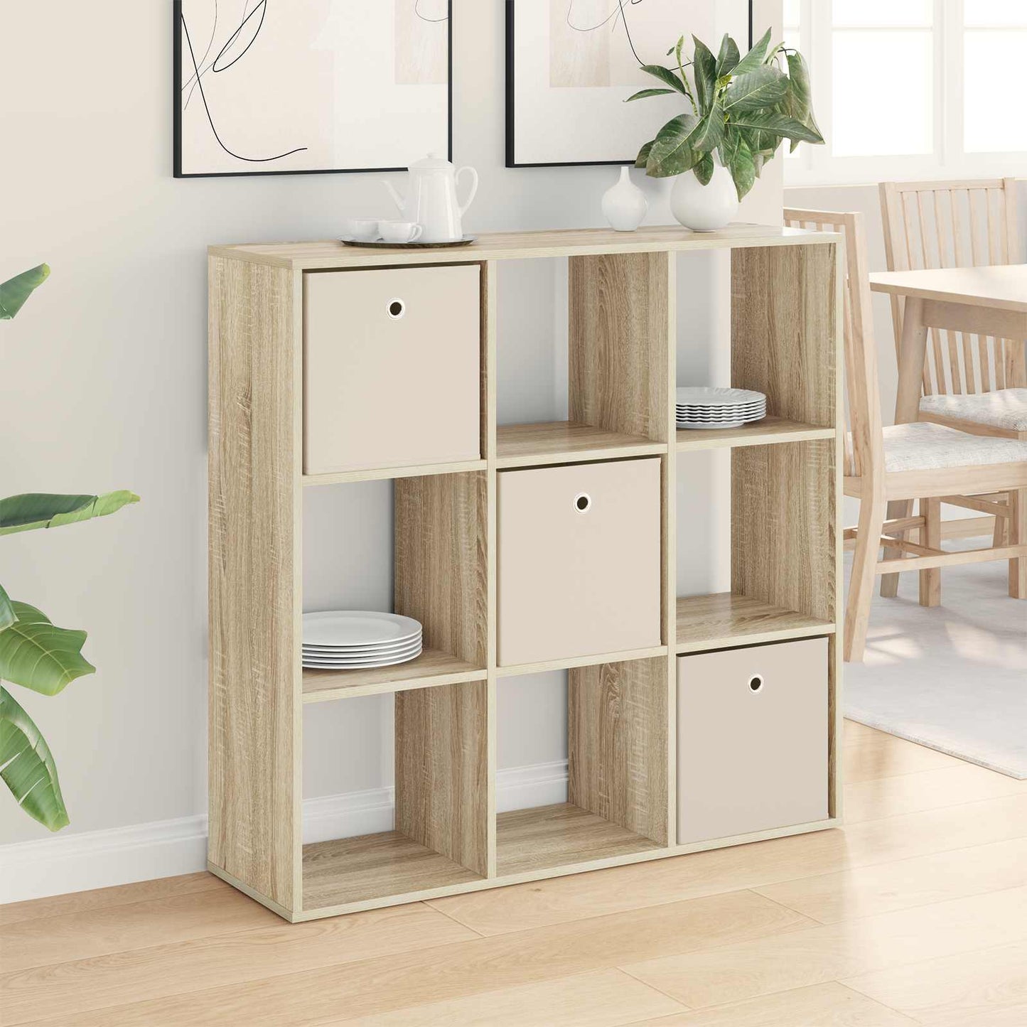 Serviesskap med skuff Sonoma eik 102 x 31 x 99,5 cm