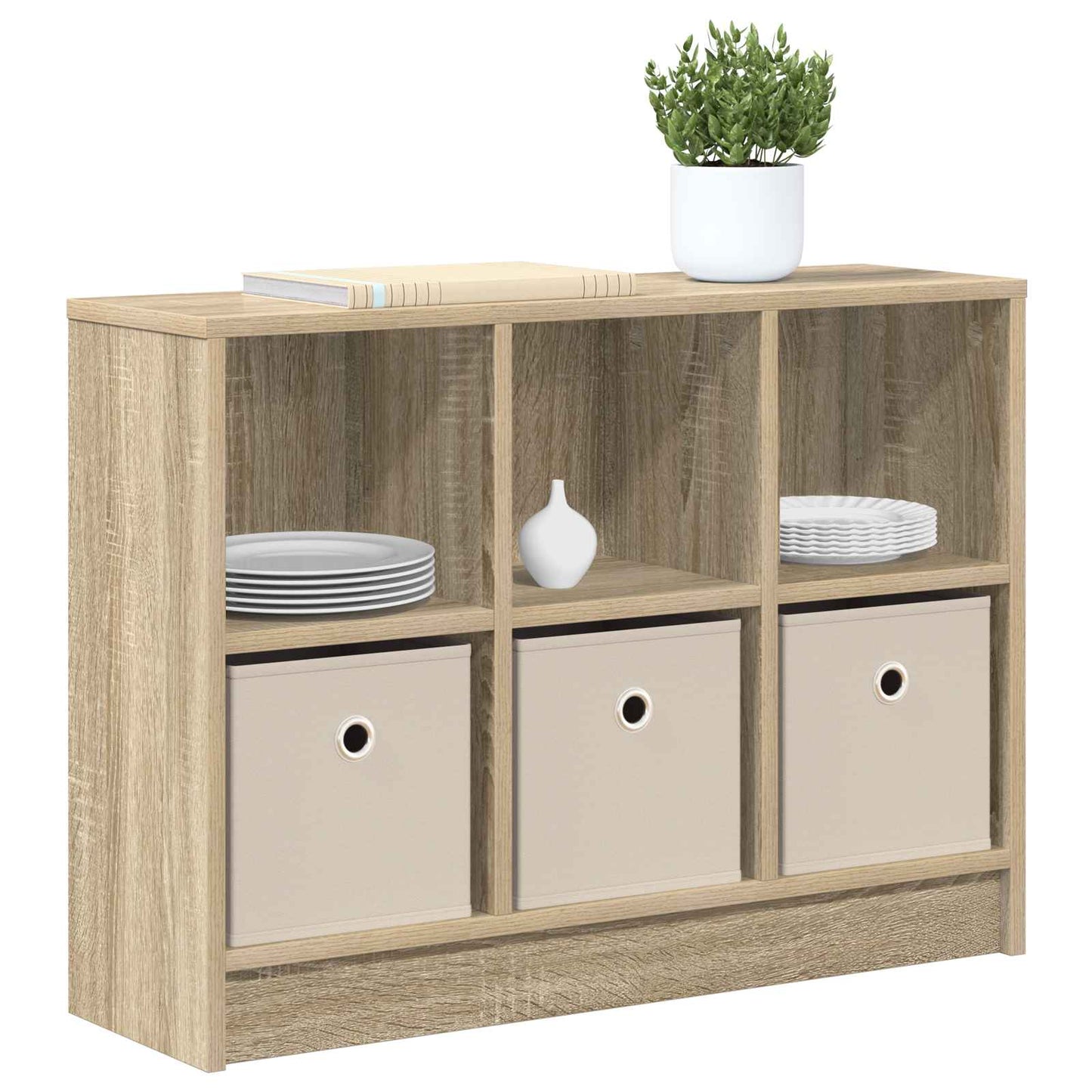 Serviesskap med skuff Sonoma eik 73,5 x 22,5 x 53,5 cm
