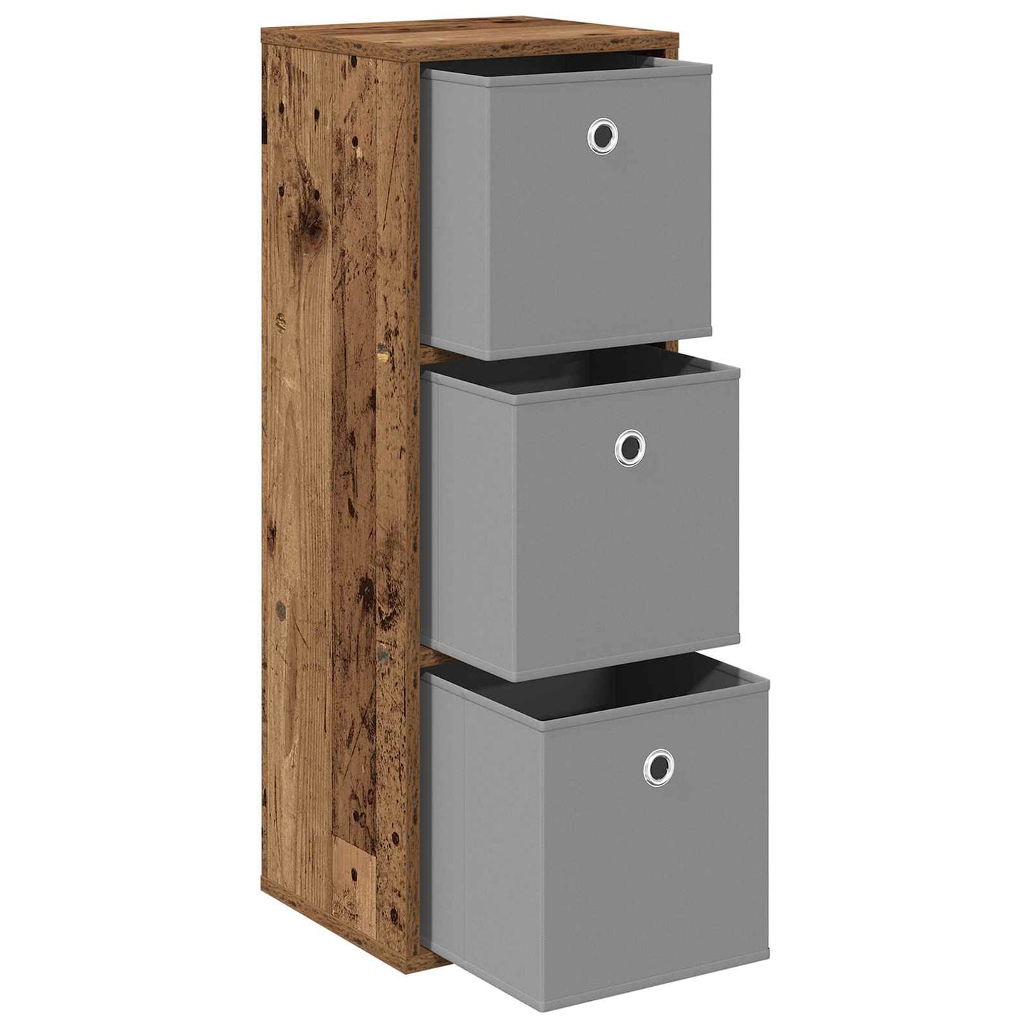 Serviesskap med skuff Gammelt tre 30,5 x 27 x 84,5 cm