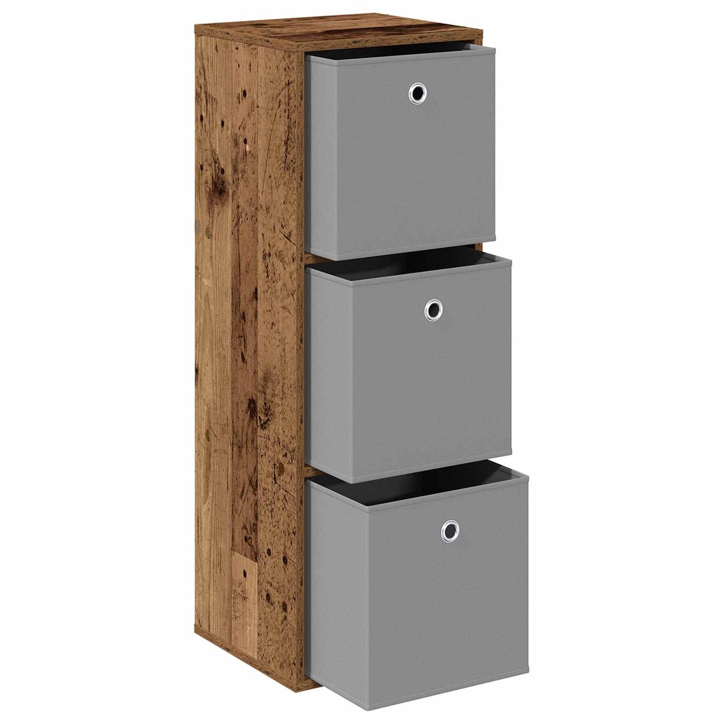Serviesskap med skuff Gammelt tre 35 x 32 x 99,5 cm