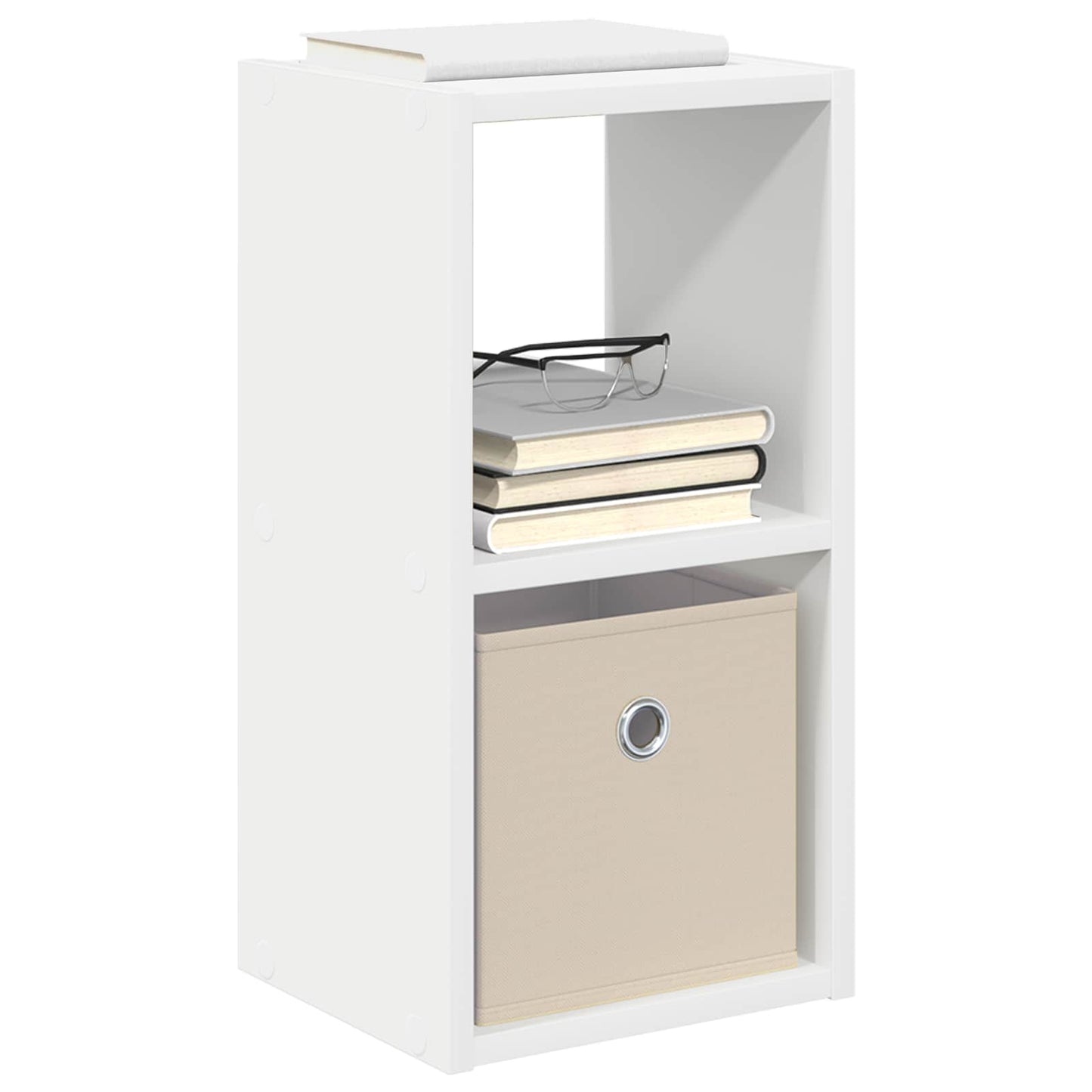 Nattbord 2 pcs Hvit 25,5 x 22 x 49,5 cm Konstruert tre