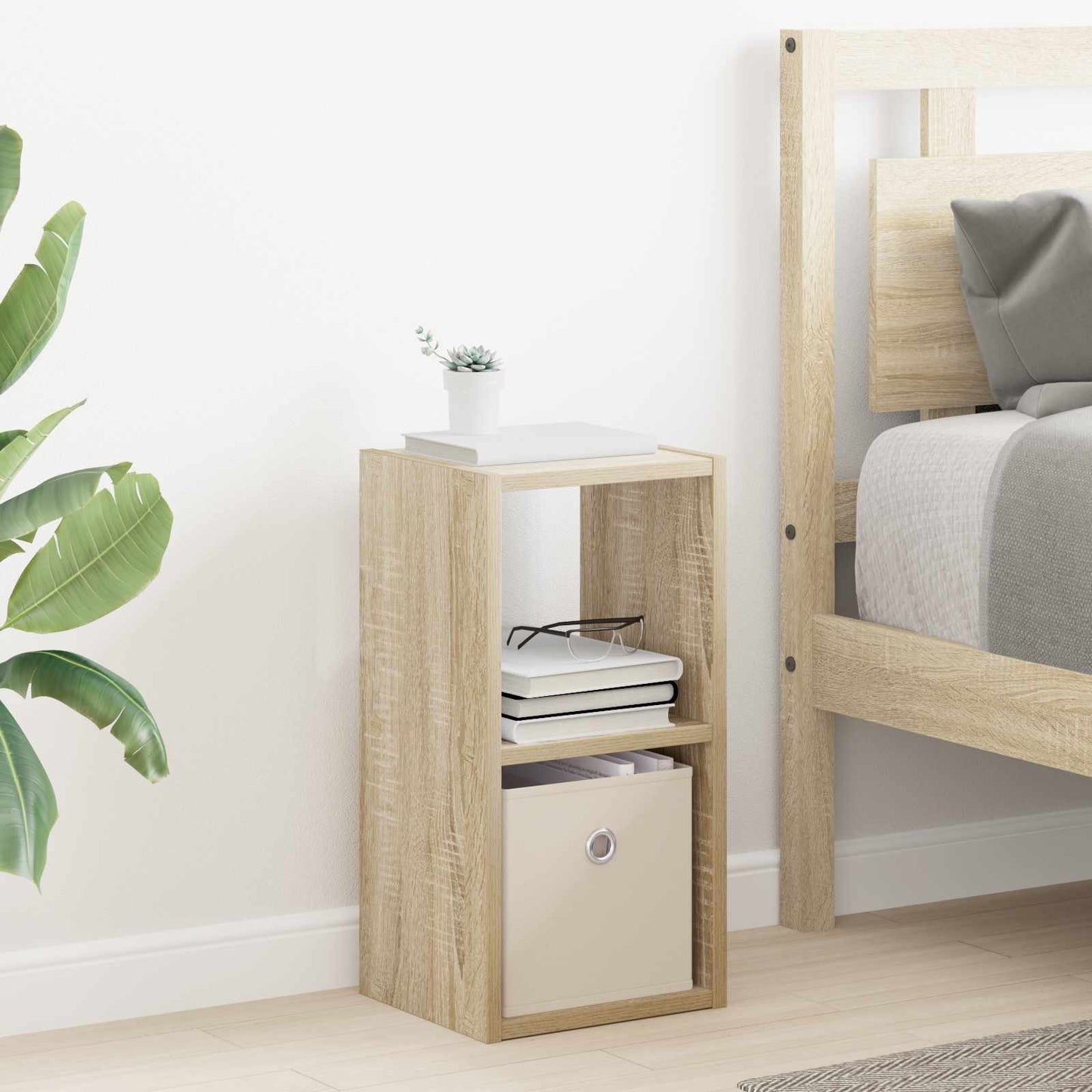 Nattbord 2 pcs Sonoma eik 25,5 x 22 x 49,5 cm Konstruert tre