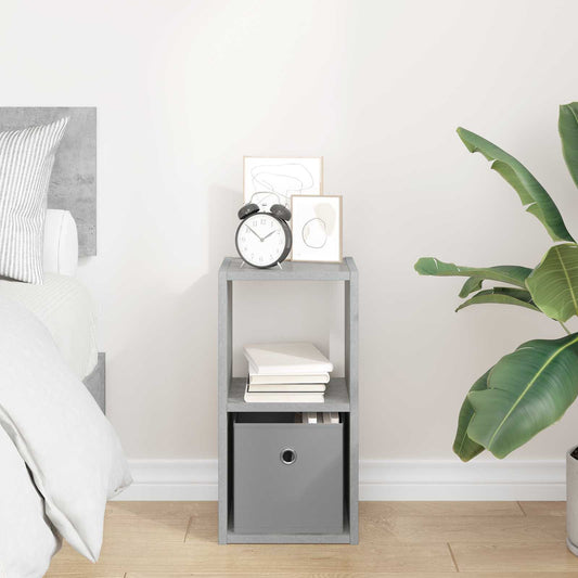 Nattbord med skuff Betonggrå 25,5 x 22 x 49,5 cm Konstruert tre