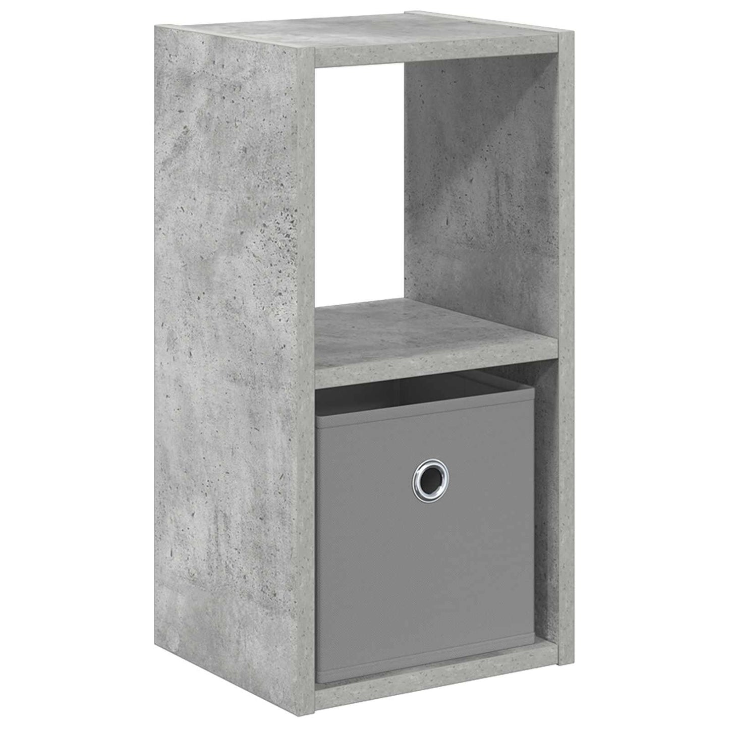 Nattbord med skuff Betonggrå 25,5 x 22 x 49,5 cm Konstruert tre