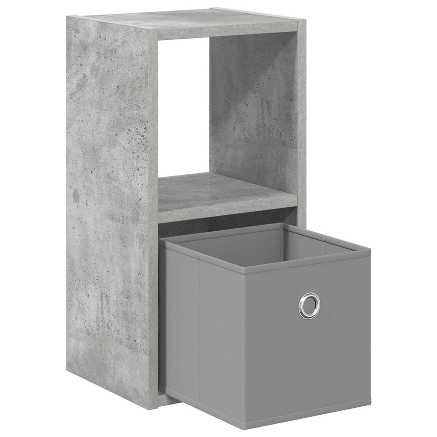 Nattbord med skuff Betonggrå 25,5 x 22 x 49,5 cm Konstruert tre