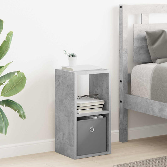 Nattbord 2 pcs Betonggrå 25,5 x 22 x 49,5 cm Konstruert tre