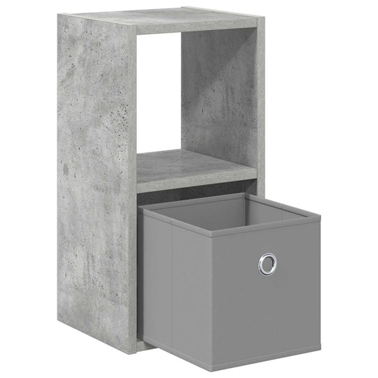 Nattbord 2 pcs Betonggrå 25,5 x 22 x 49,5 cm Konstruert tre