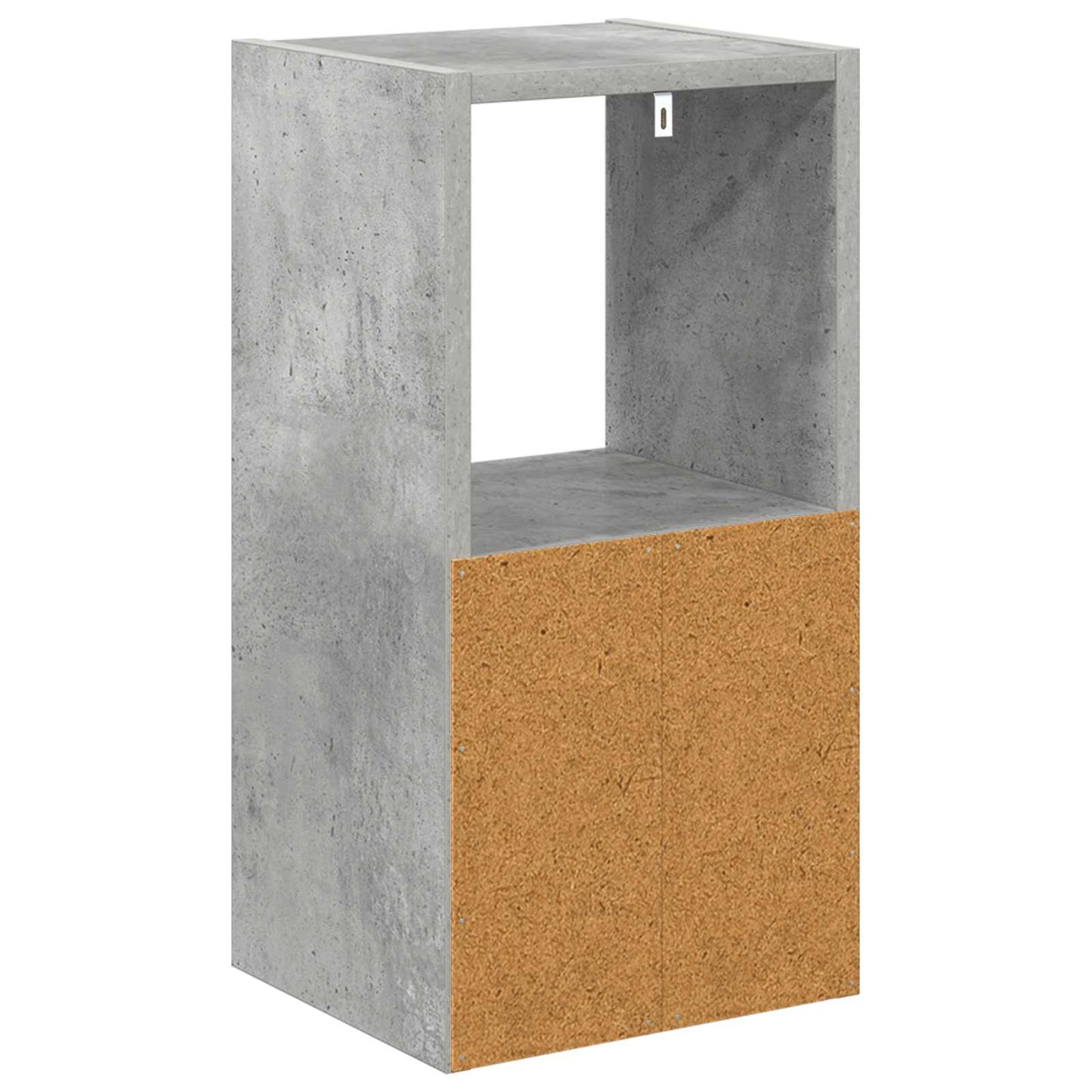 Nattbord 2 pcs Betonggrå 25,5 x 22 x 49,5 cm Konstruert tre