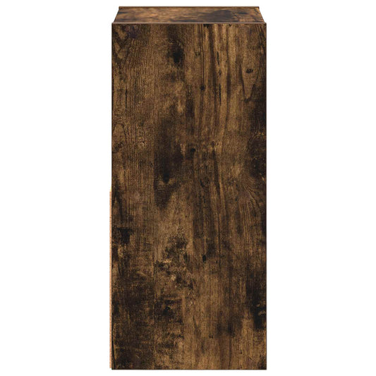 Nattbord med skuff Røkt eik 25,5 x 22 x 49,5 cm Konstruert tre