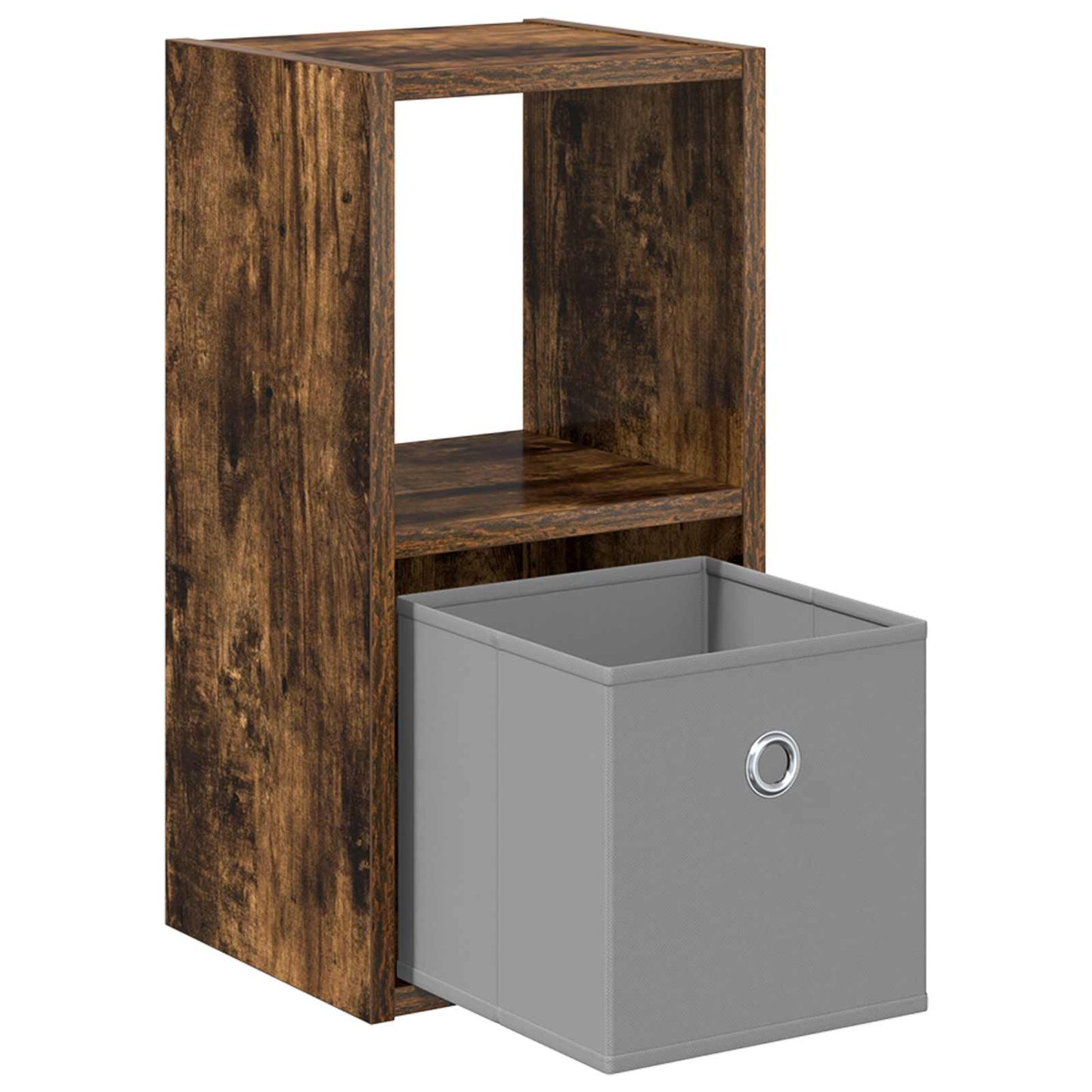 Nattbord 2 pcs Røkt eik 25,5 x 22 x 49,5 cm Konstruert tre