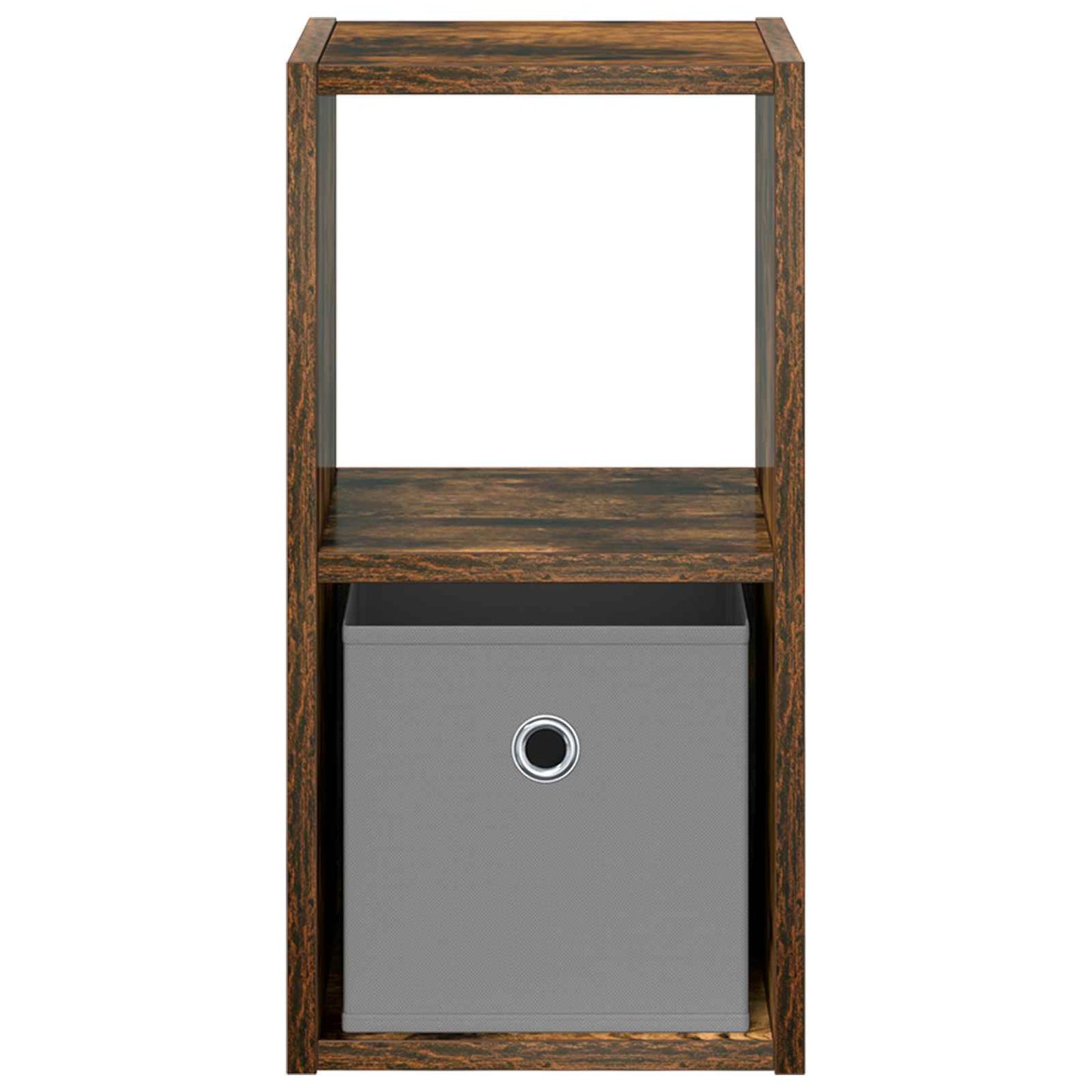 Nattbord 2 pcs Røkt eik 25,5 x 22 x 49,5 cm Konstruert tre